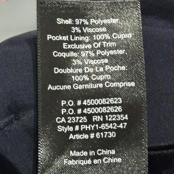 Aritzia Babaton Modesto Navy Pinstripe Ankle Trousers Pants Women Size  US 4 - Picture 10 of 12